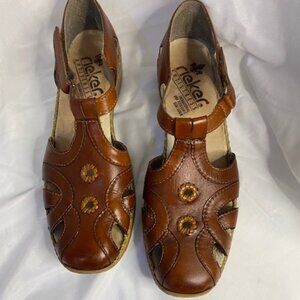 Rieker Antistress Leather Women's sandals Size-40/9.5